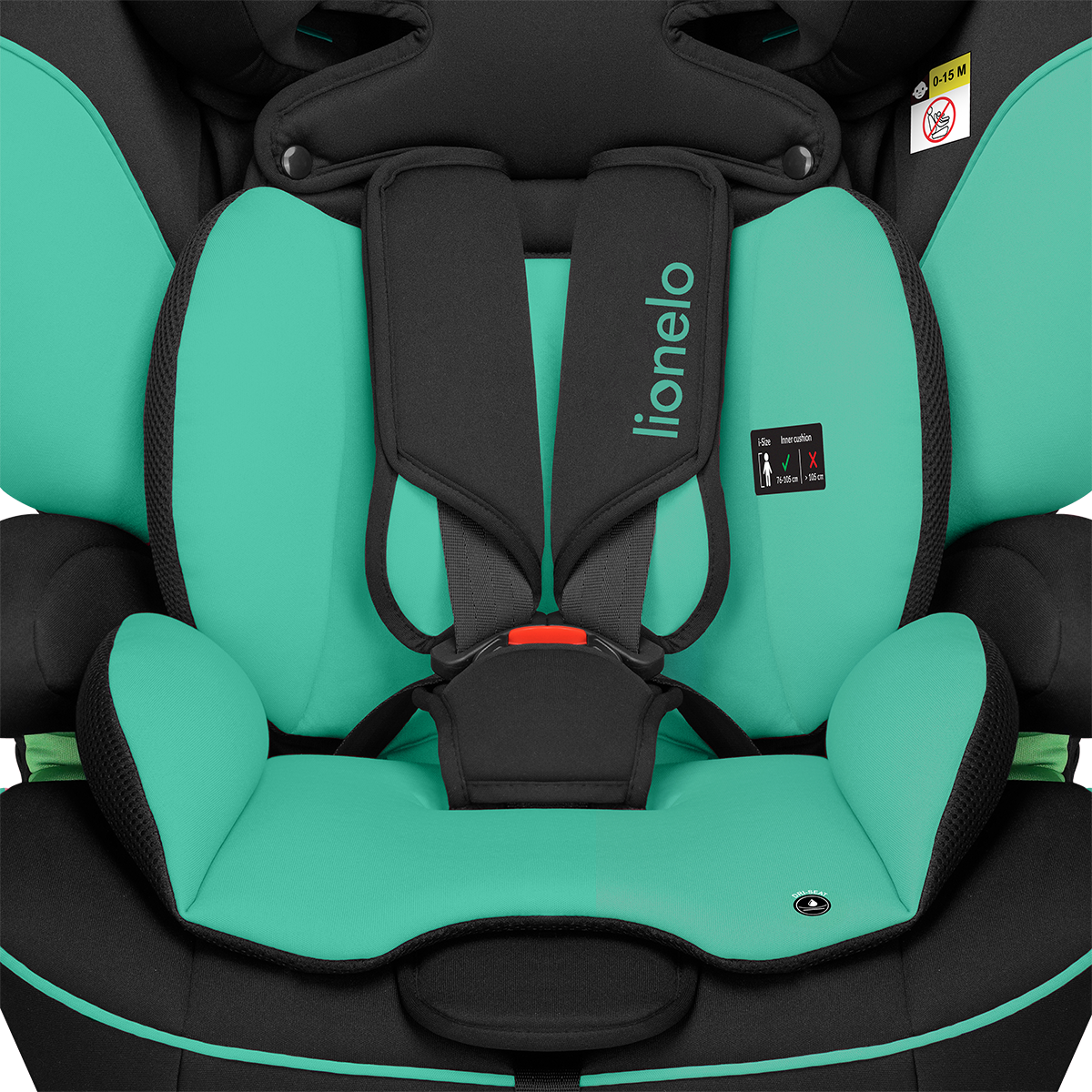 i-Size convertible car seat product view 4 Lionelo Levi i-Size Green Emerald