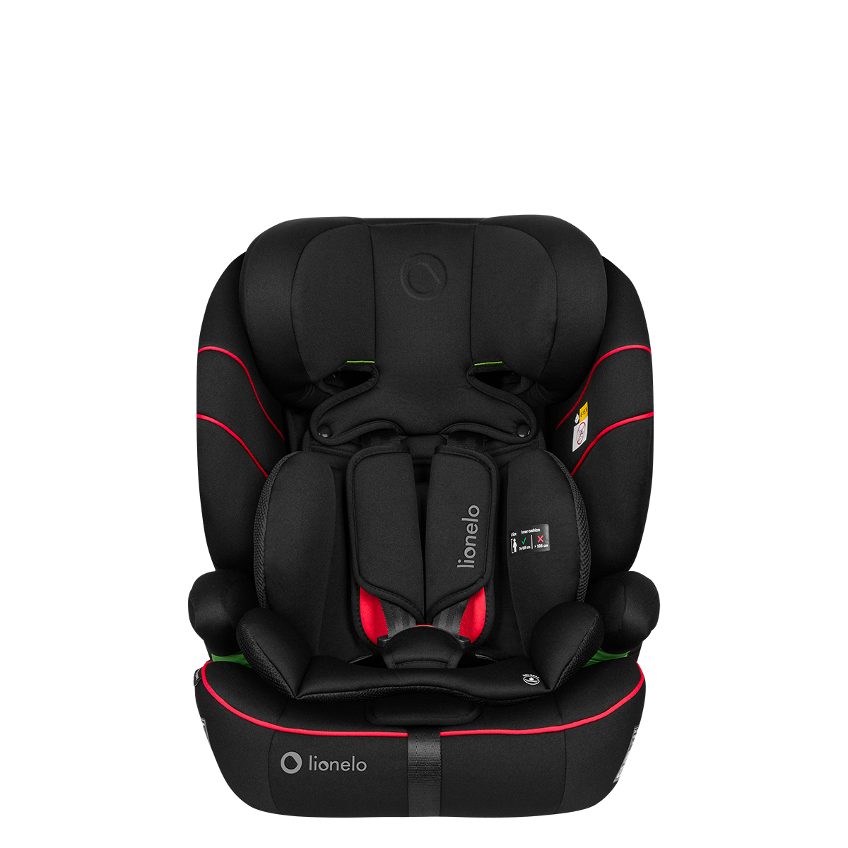 i-Size convertible car seat product view 3 Lionelo Levi i-Size Sporty Black