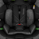 i-Size convertible car seat product view 4 Lionelo Levi One i-Size Black Grey