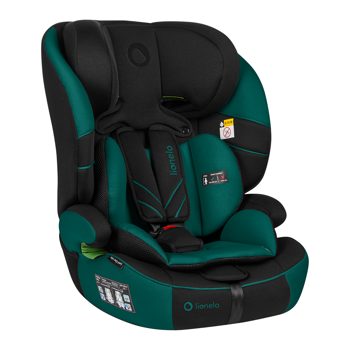 i-Size convertible car seat Lionelo Levi One i-Size Green Forest