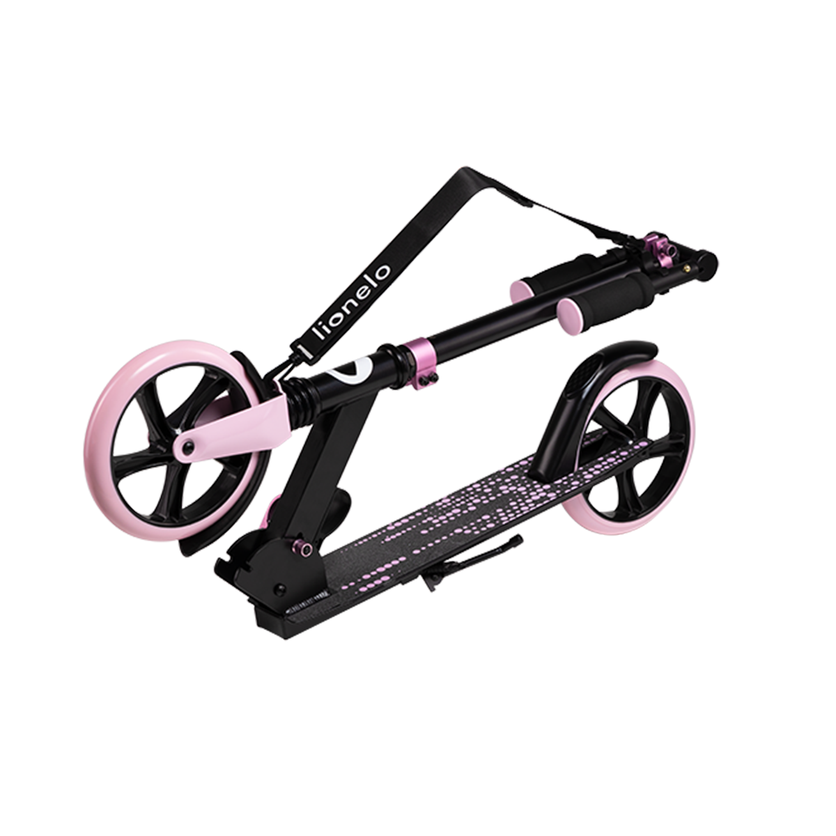 children's scooter product view 5 Lionelo Luca Black Carbon Pink