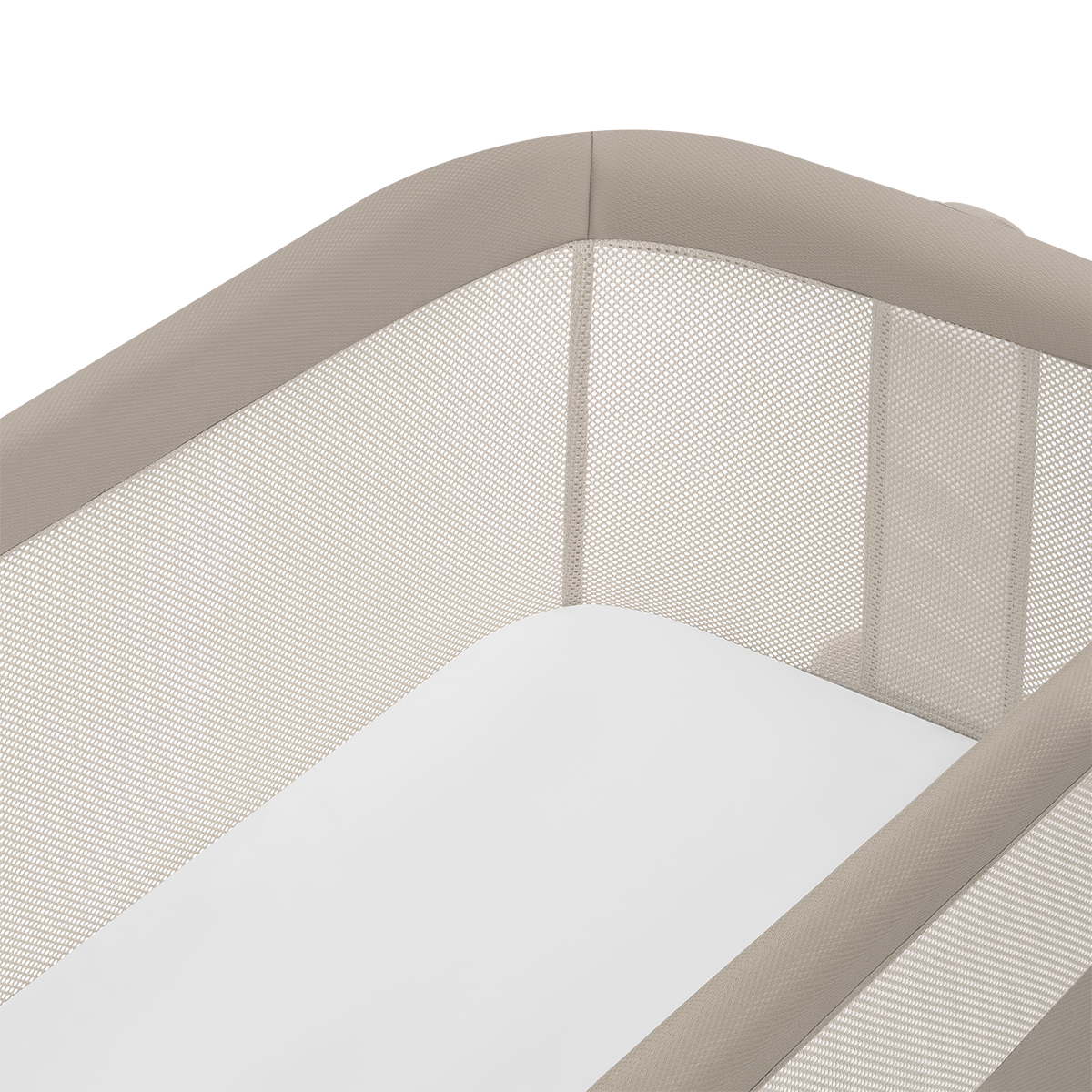 bedside crib product view 6 Lionelo Luna Beige Sand