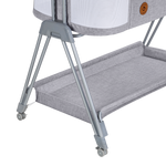 bedside crib product view 5 Lionelo Luna Grey Concrete