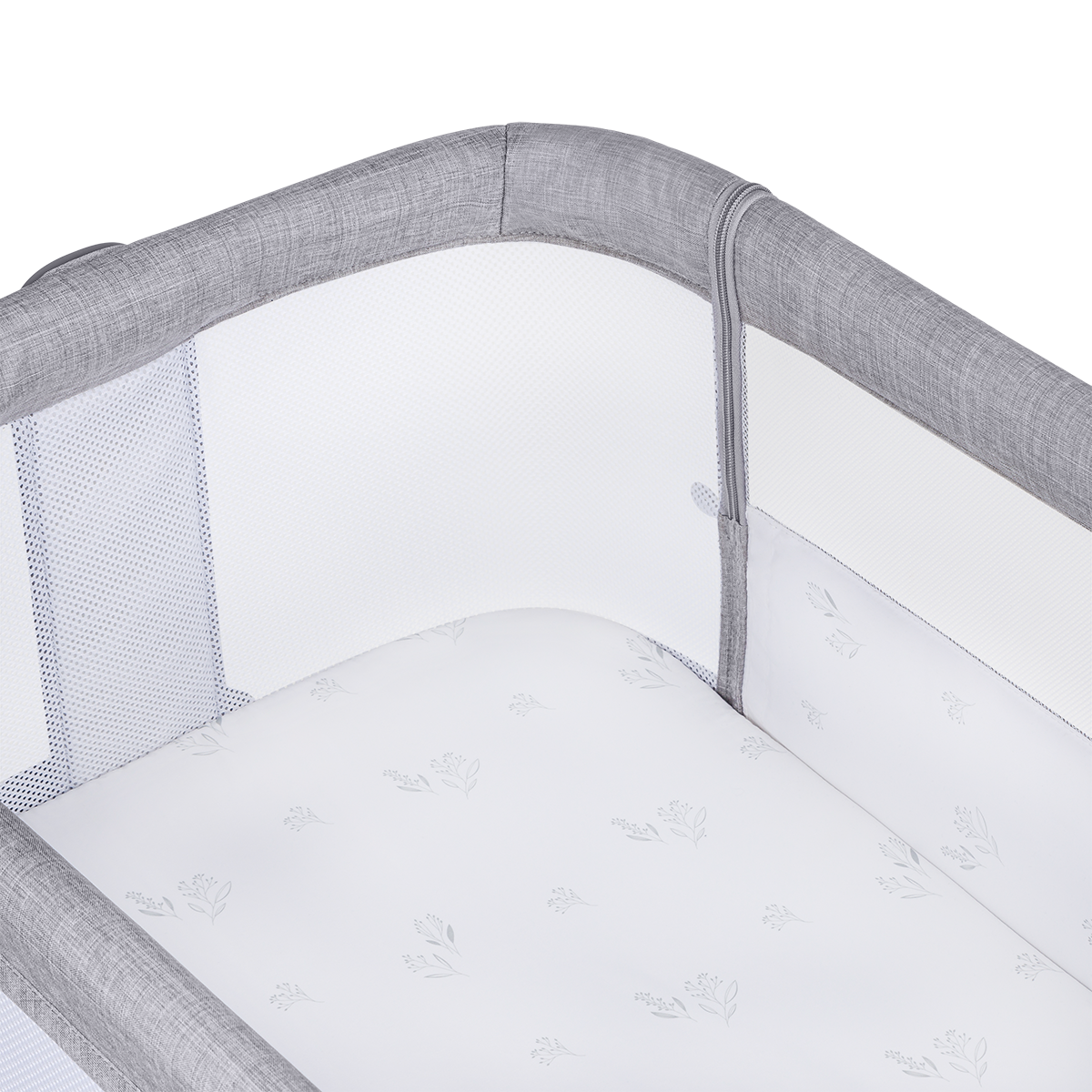 bedside crib product view 7 Lionelo Luna Grey Concrete