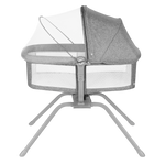 bedside crib Lionelo Malin Grey Stone