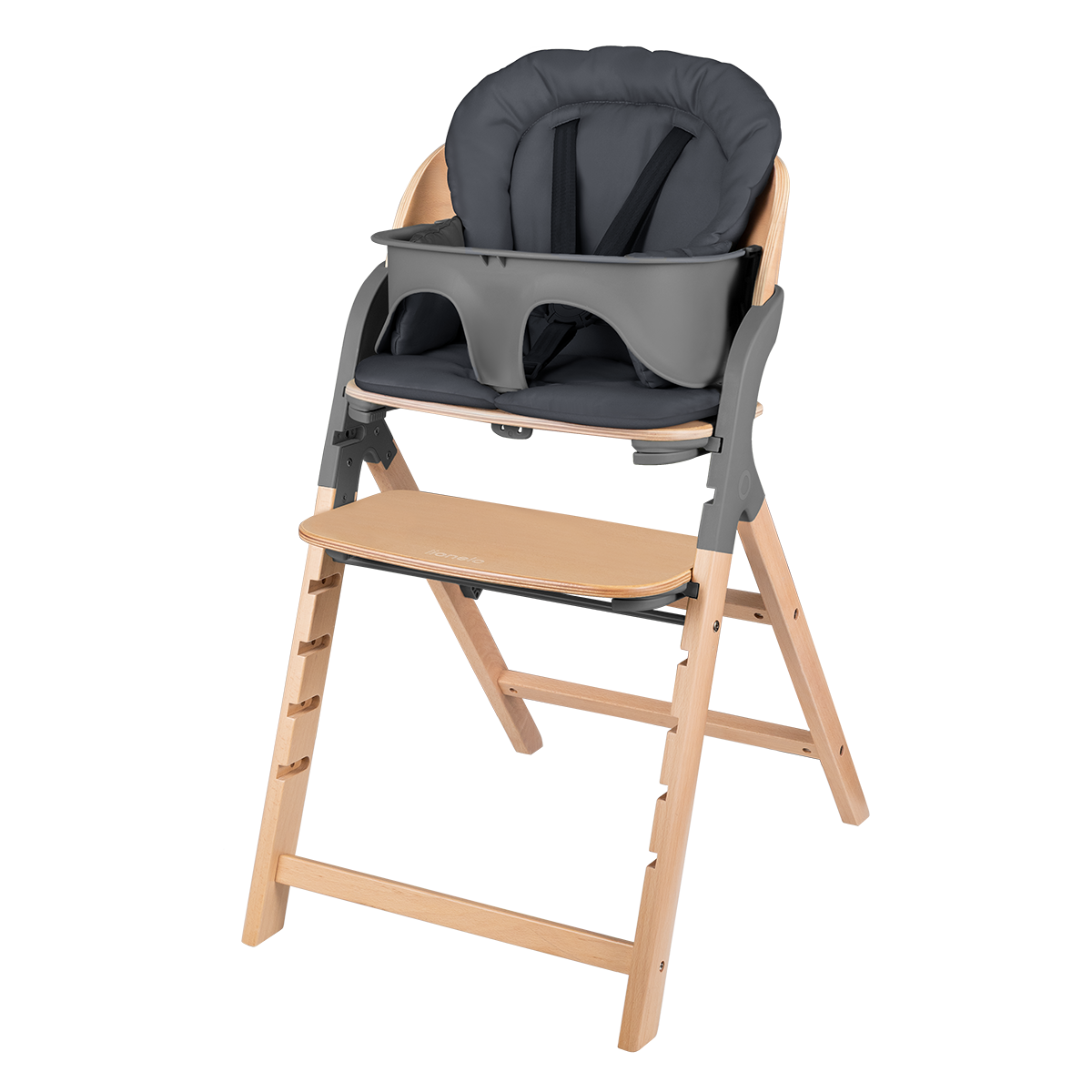 convertible high chair product view 5 Lionelo Megan Grey Wood