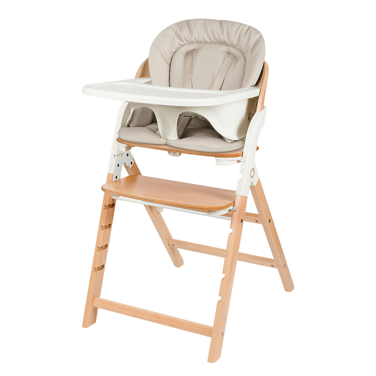 convertible high chair product view 3 Lionelo Megan White Wood