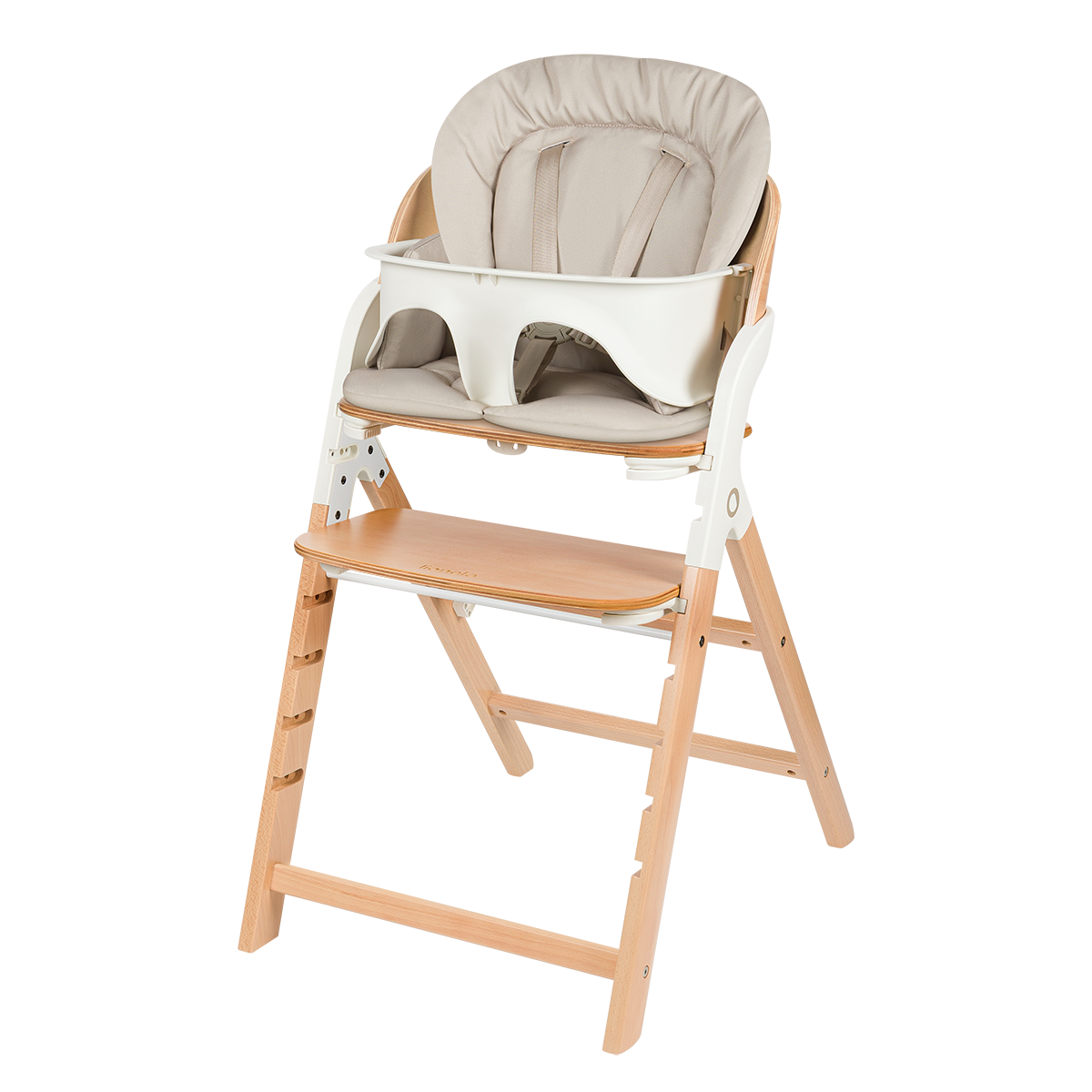 convertible high chair product view 5 Lionelo Megan White Wood