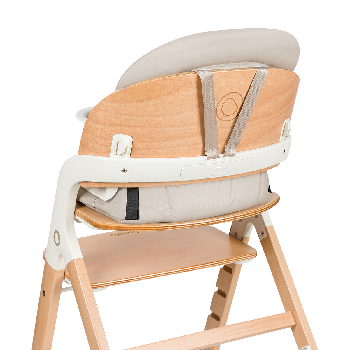 convertible high chair product view 9 Lionelo Megan White Wood