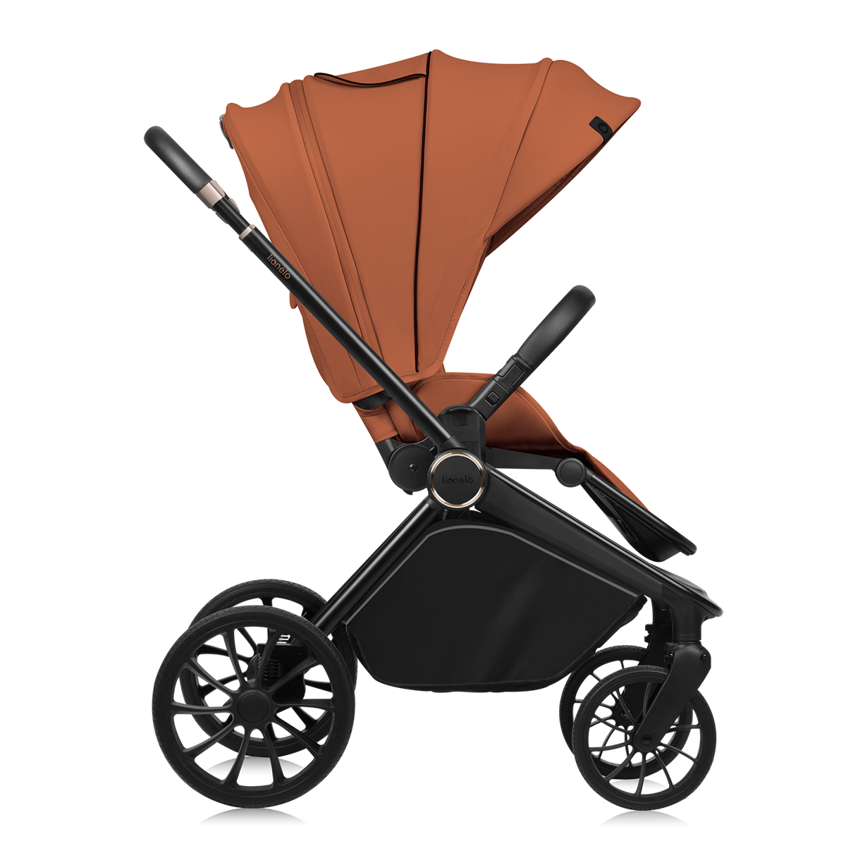 2-in-1 stroller product view 3 Lionelo Mika Plus 2-in-1 Brown Rust