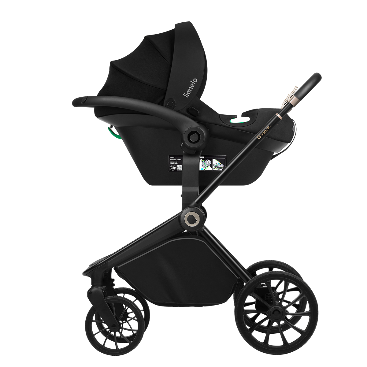 3-in-1 stroller product view 5 Lionelo Mika Plus 3-in-1 Beige Sand