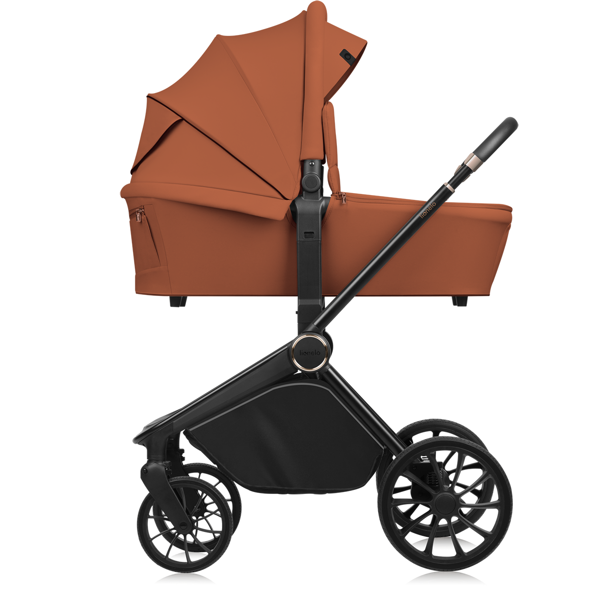 3-in-1 stroller product view 4 Lionelo Mika Plus 3-in-1 Brown Rust