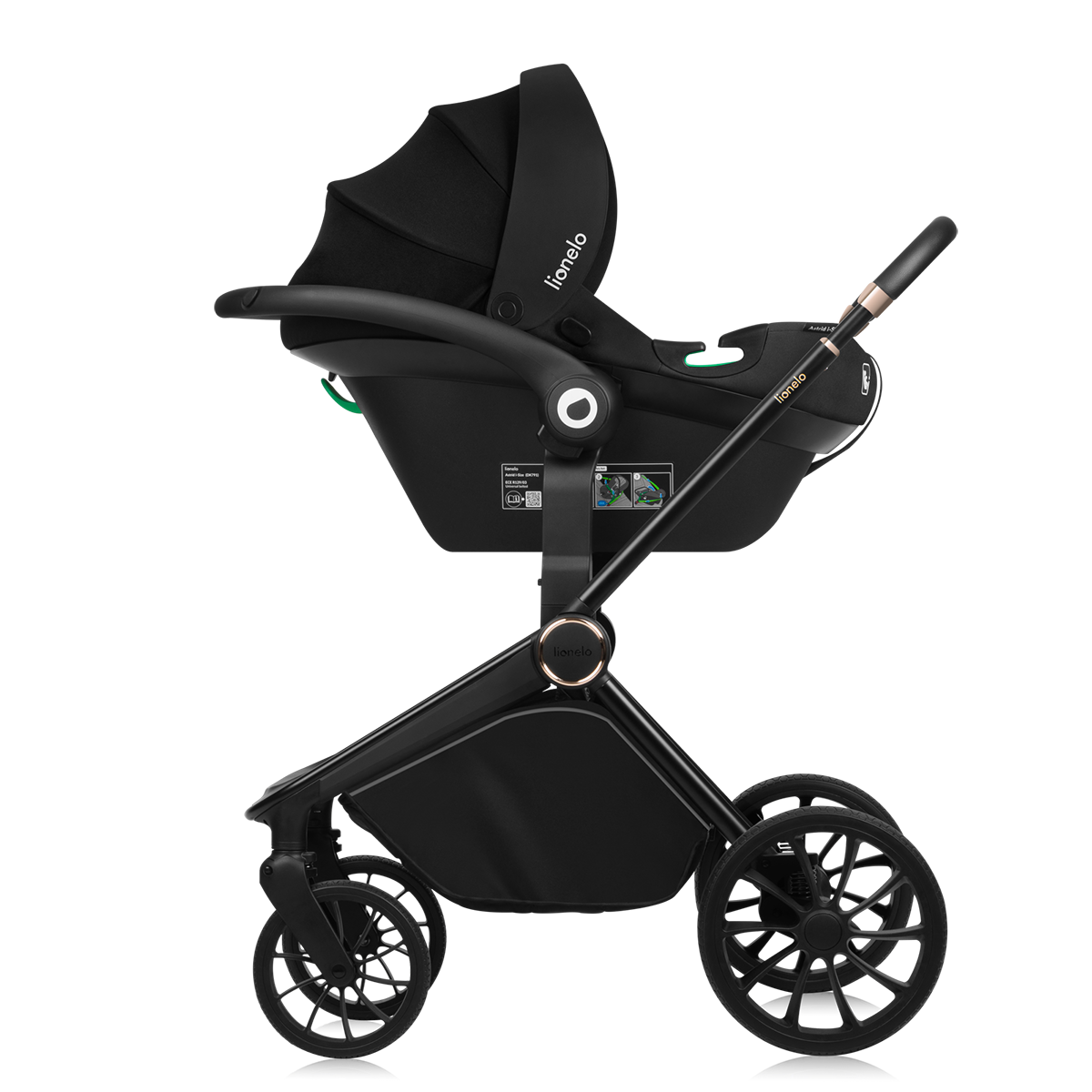 3-in-1 stroller product view 5 Lionelo Mika Plus 3-in-1 Brown Rust