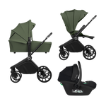 3-in-1 stroller with carrycot, stroller seat and car seat Lionelo Mika Plus 3-in-1 Green Olive