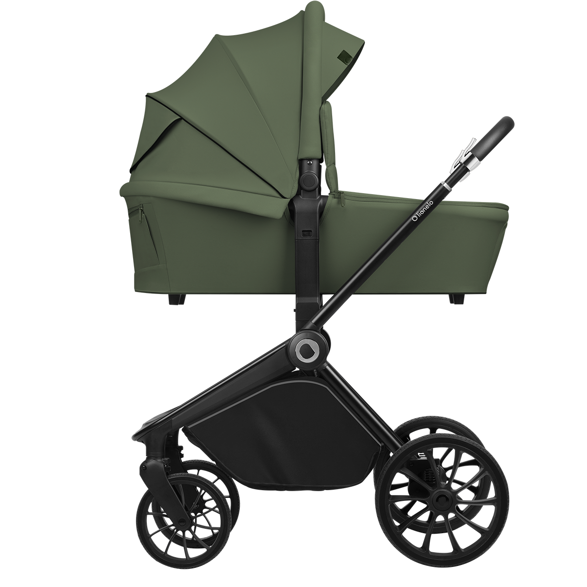 3-in-1 stroller product view 4 Lionelo Mika Plus 3-in-1 Green Olive