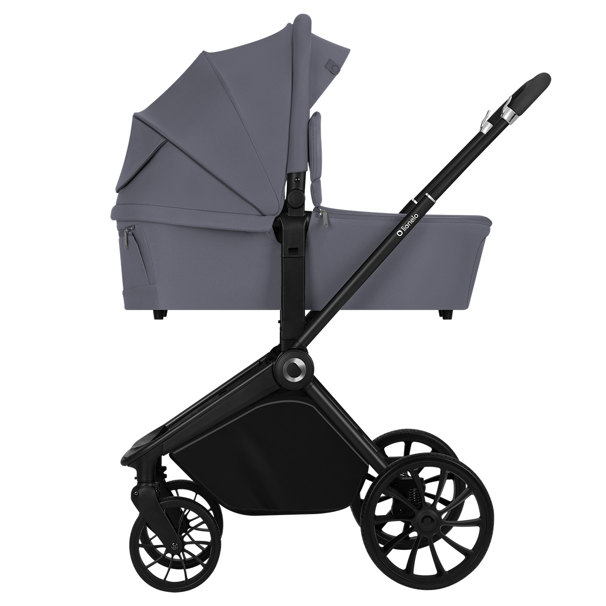3-in-1 stroller product view 4 Lionelo Mika Plus 3-in-1 Grey Stone
