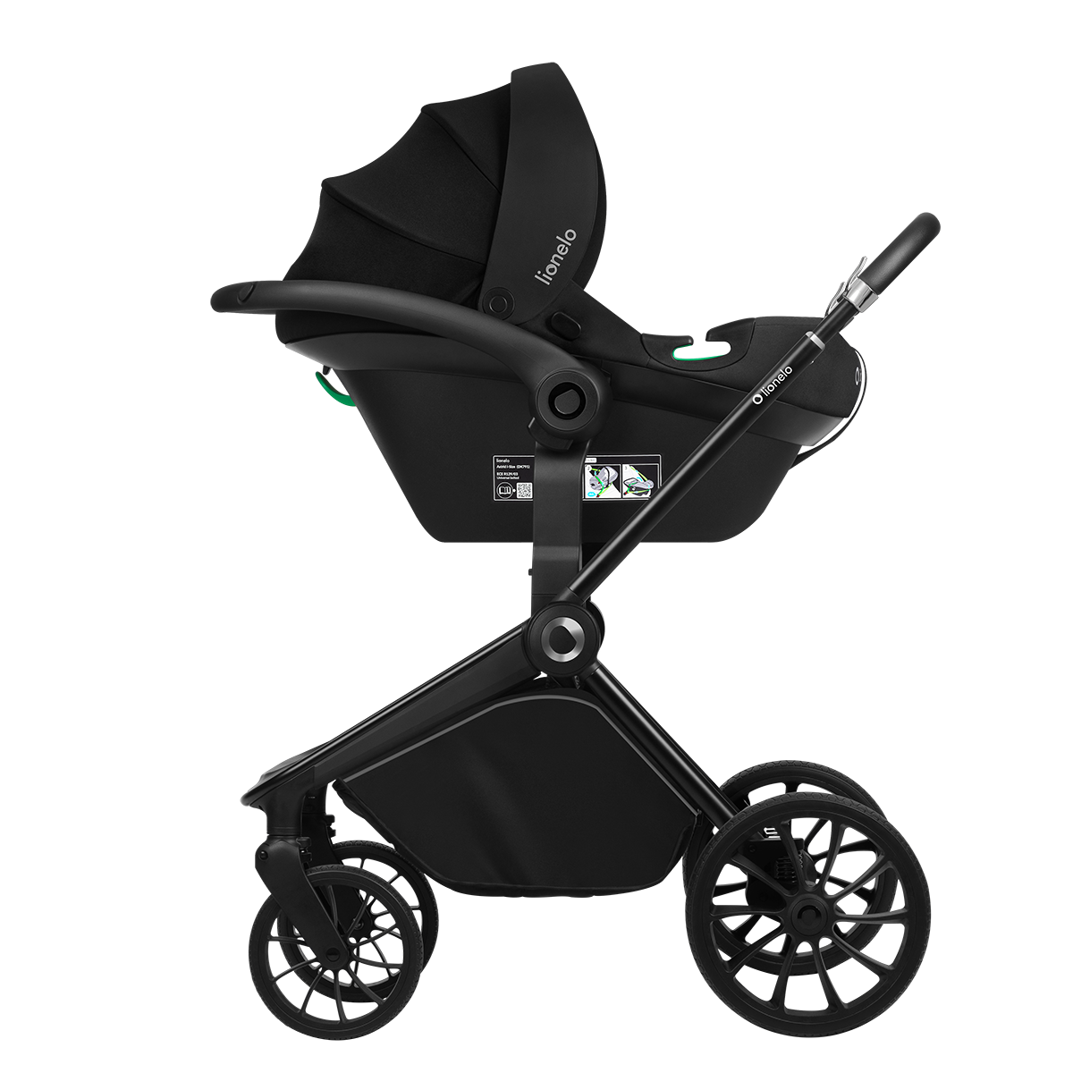 3-in-1 stroller product view 5 Lionelo Mika Plus 3-in-1 Grey Stone