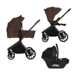 3-in-1 stroller with carrycot, stroller seat and car seat Lionelo Mika Plus 3-in-1 Mocha Mousse