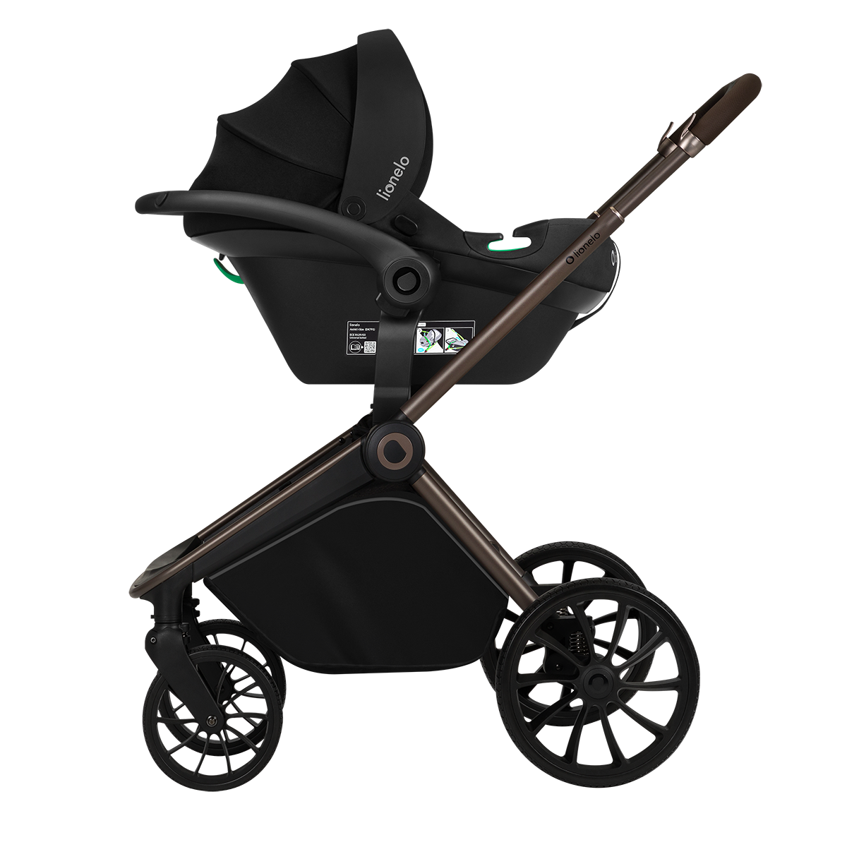 3-in-1 stroller product view 5 Lionelo Mika Plus 3-in-1 Mocha Mousse