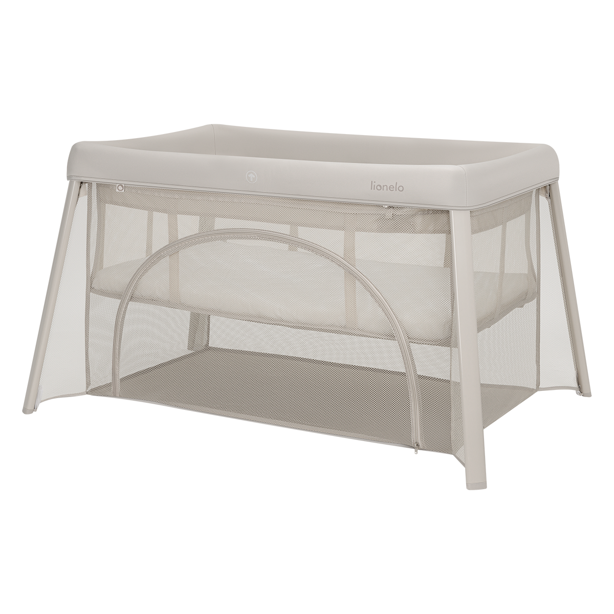 travel cot product view 3 Lionelo Mila Beige Cream