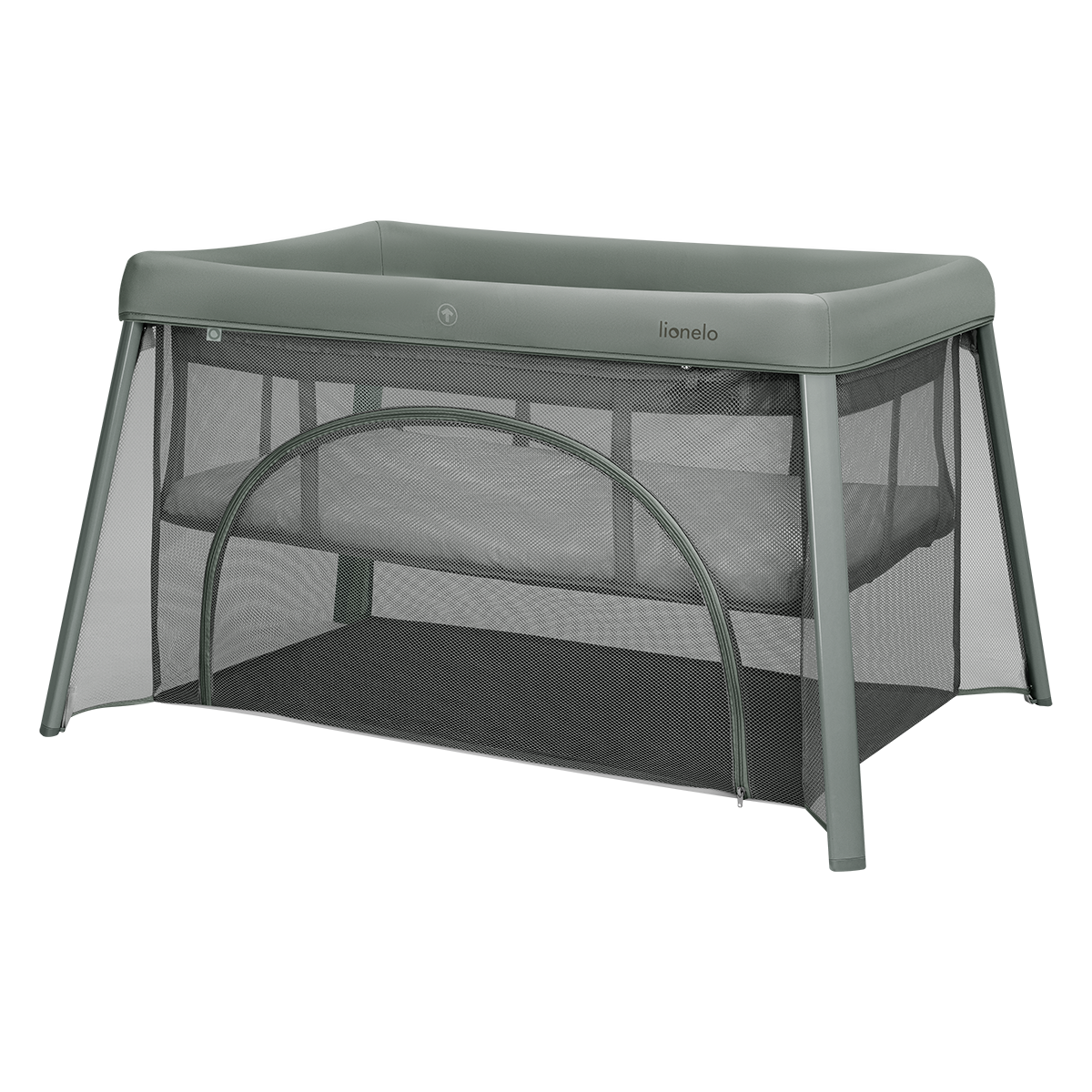 travel cot product view 3 Lionelo Mila Green Sage