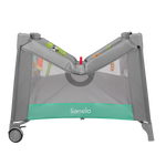 baby playpen product view 7 Lionelo Mille Plus Grey Green