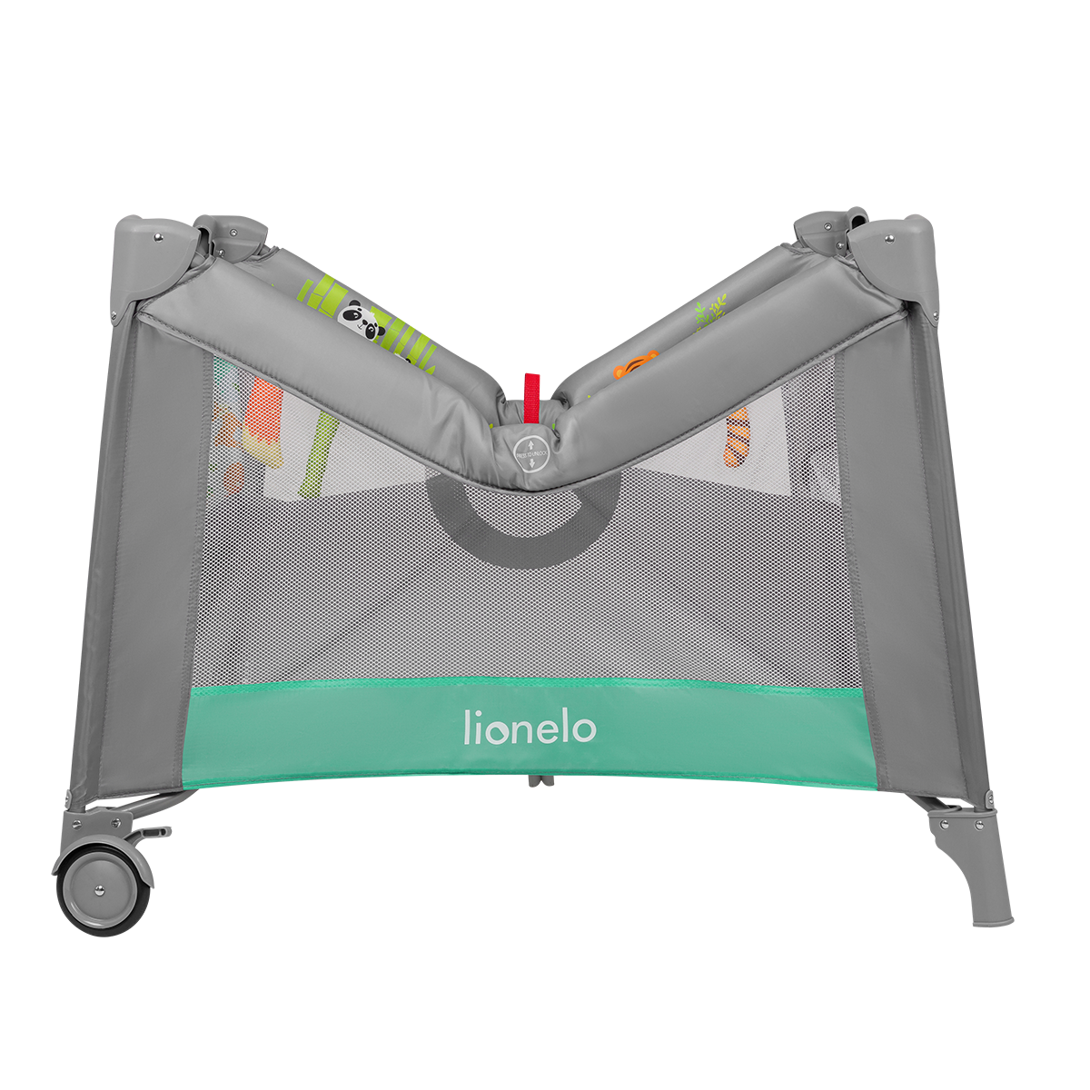 baby playpen product view 7 Lionelo Mille Plus Grey Green
