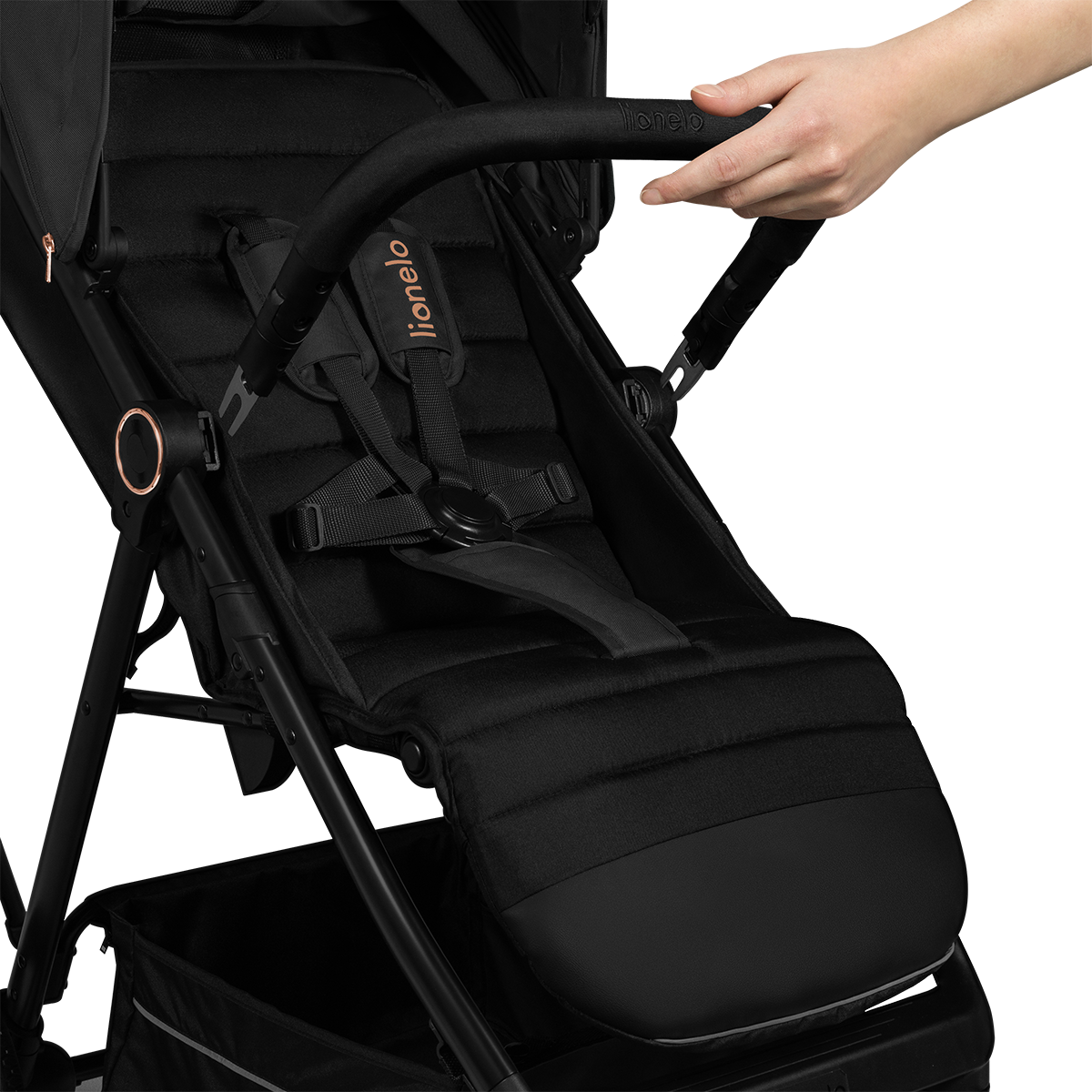 baby stroller product view 6 Lionelo Mira Black Onyx