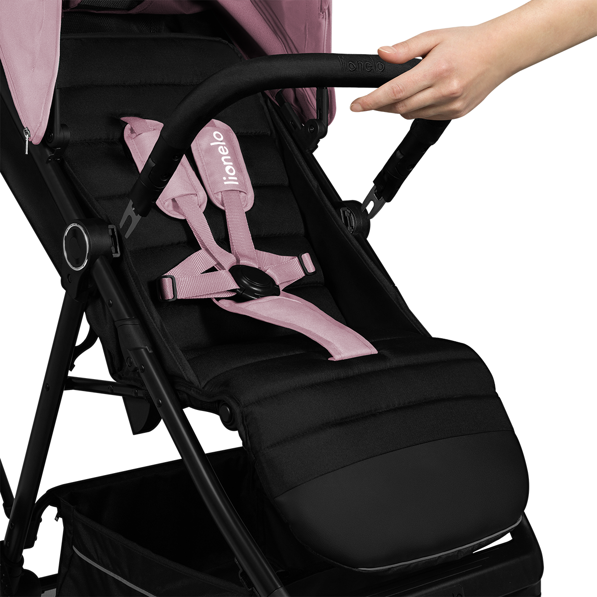 baby stroller product view 6 Lionelo Mira Pink Rose