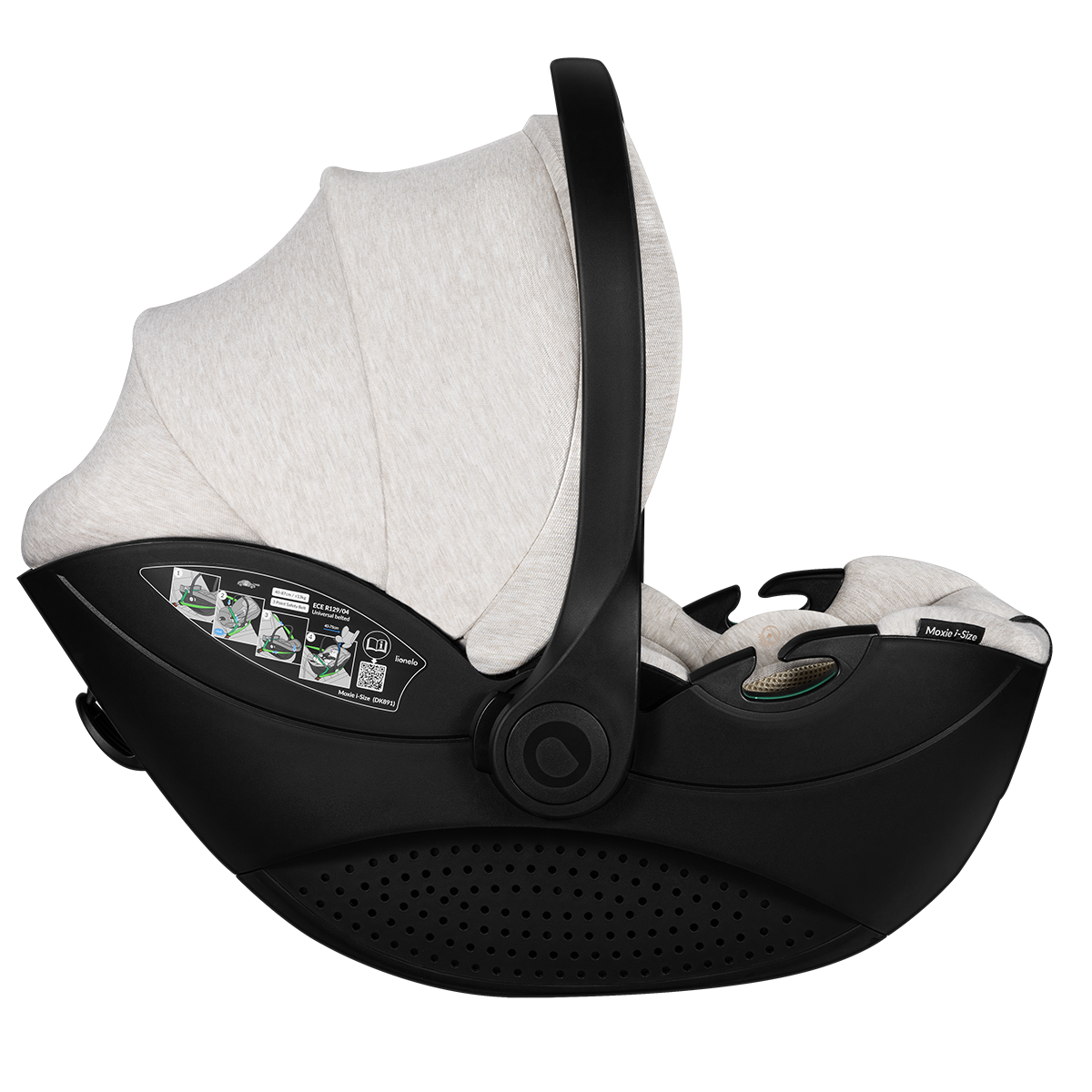 i-Size infant car seat product view 6 Lionelo Moxie i-Size Beige Sand