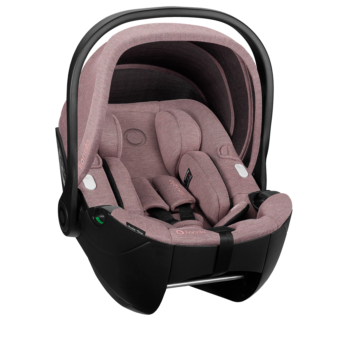 i-Size infant car seat product view 2 Lionelo Moxie i-Size Pink Mauve
