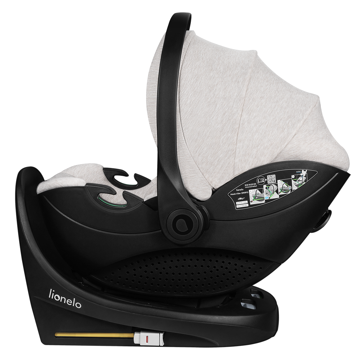 i-Size infant car seat product view 6 Lionelo Moxie i-Size Set Beige Sand