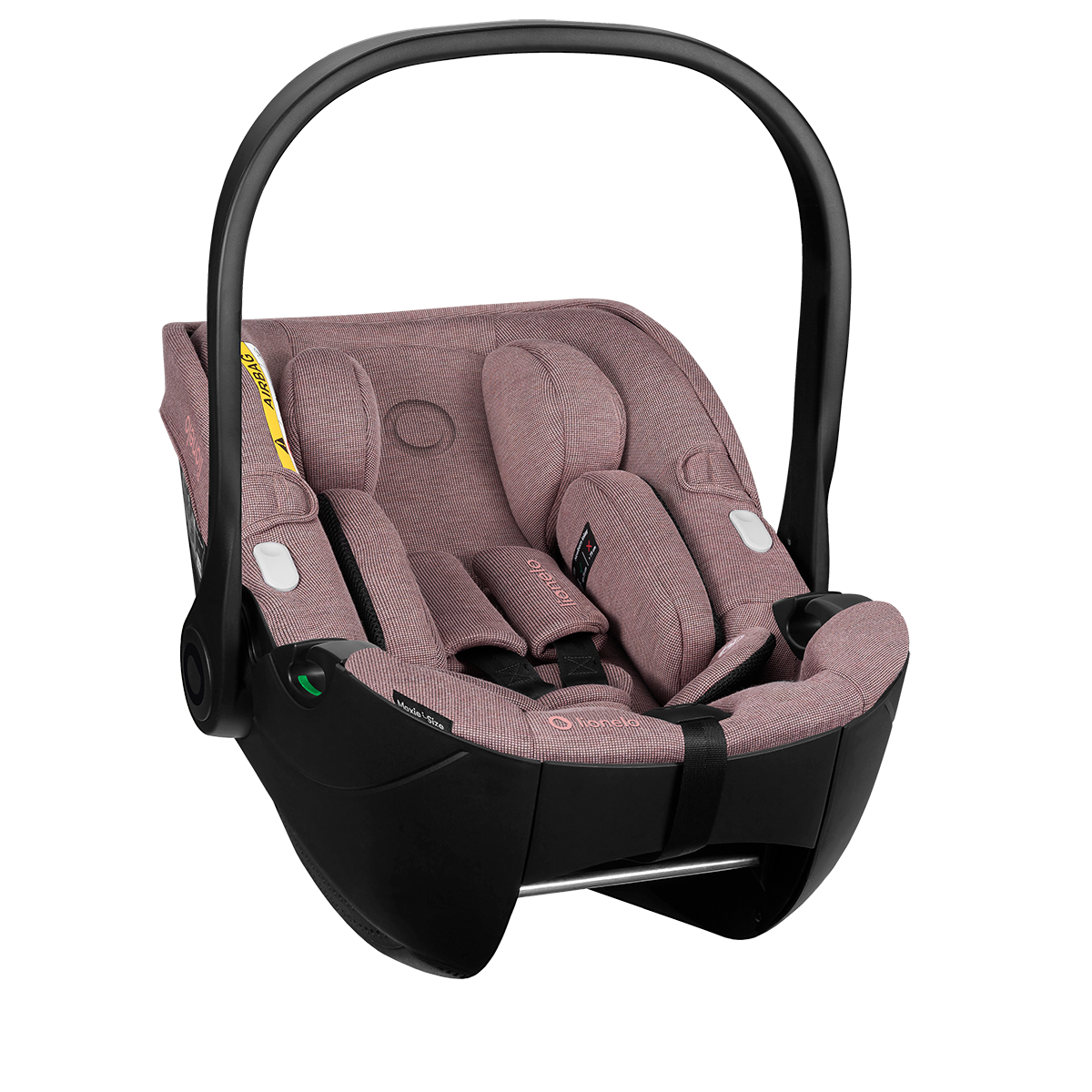 i-Size infant car seat product view 2 Lionelo Moxie i-Size Set Pink Mauve