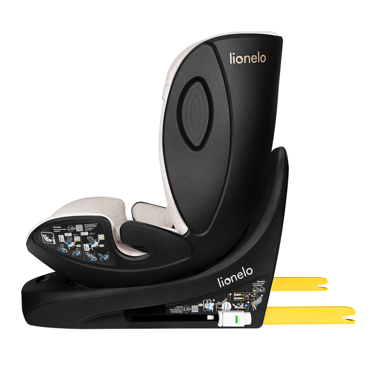 i-Size convertible car seat product view 9 Lionelo Moxie Next i-Size Beige Sand
