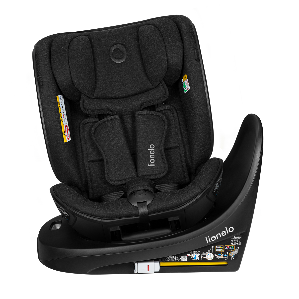 i-Size convertible car seat product view 5 Lionelo Moxie Next i-Size Black Carbon