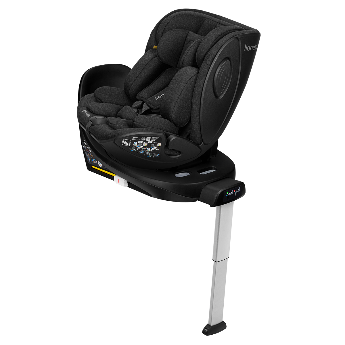 i-Size convertible car seat product view 6 Lionelo Moxie Next i-Size Black Carbon