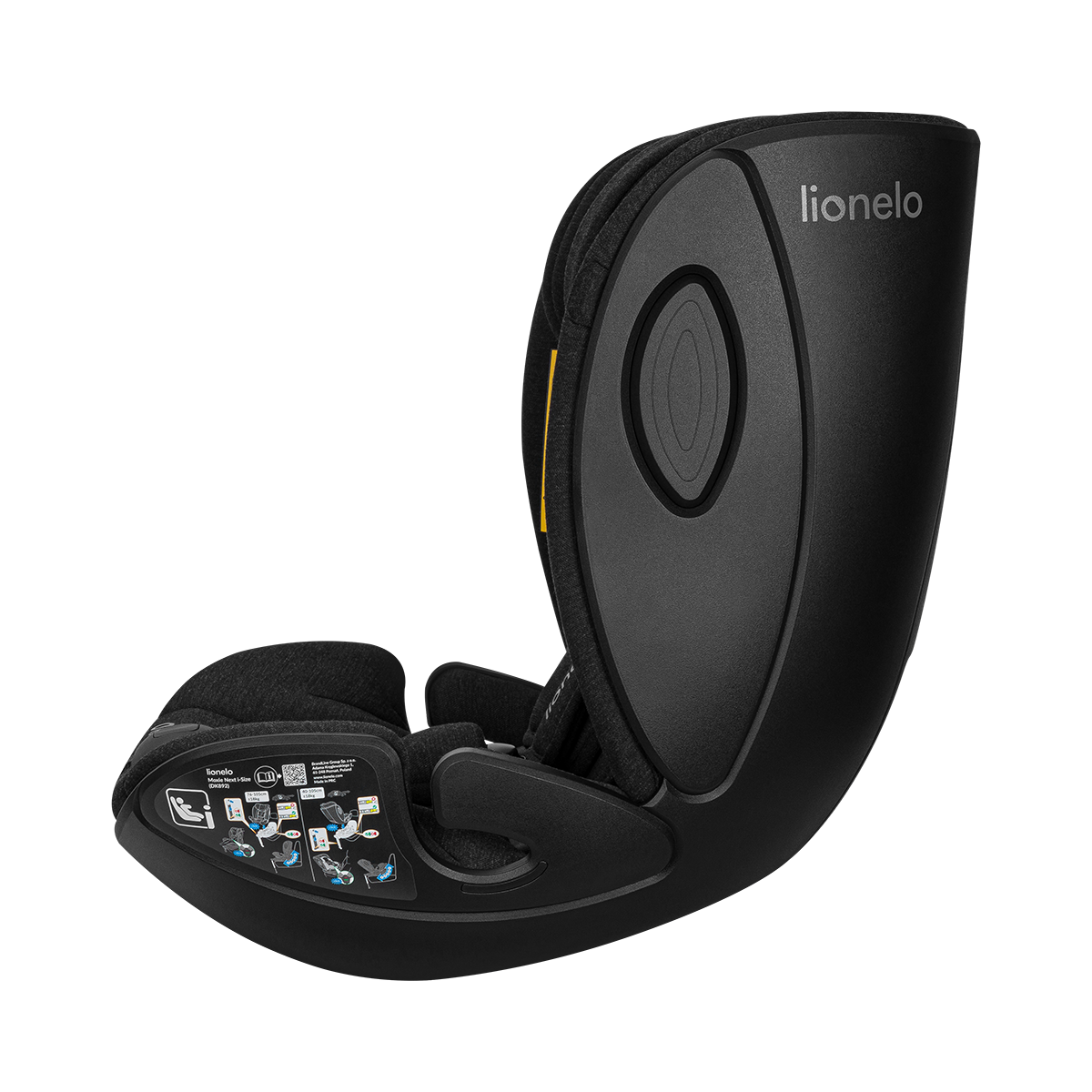 i-Size convertible car seat product view 8 Lionelo Moxie Next i-Size Black Carbon