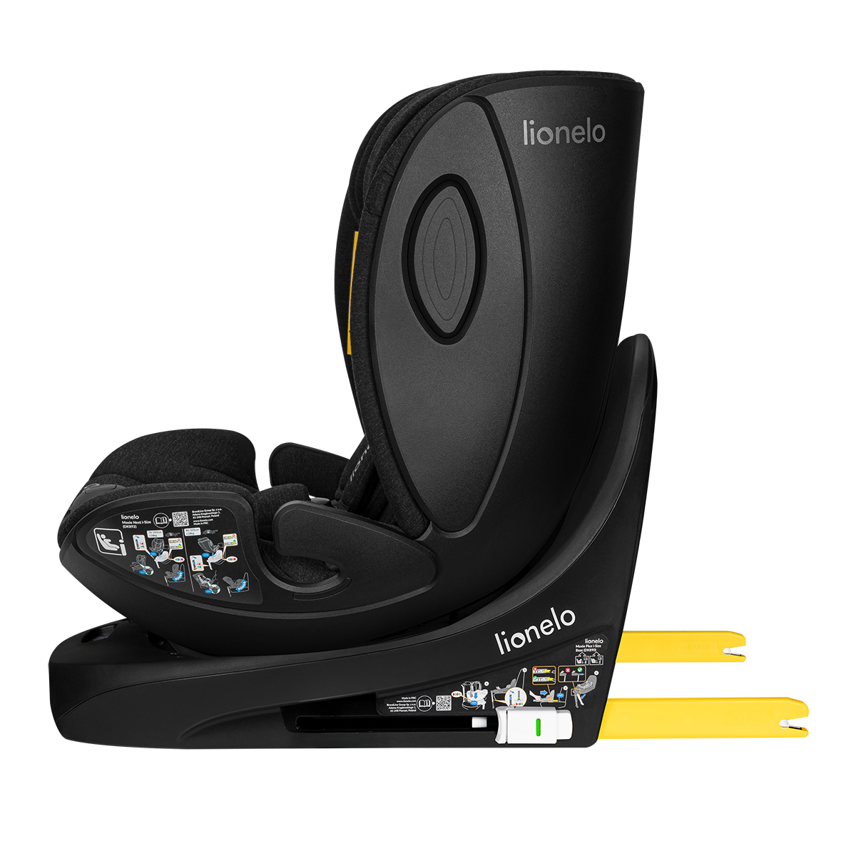 i-Size convertible car seat product view 9 Lionelo Moxie Next i-Size Black Carbon