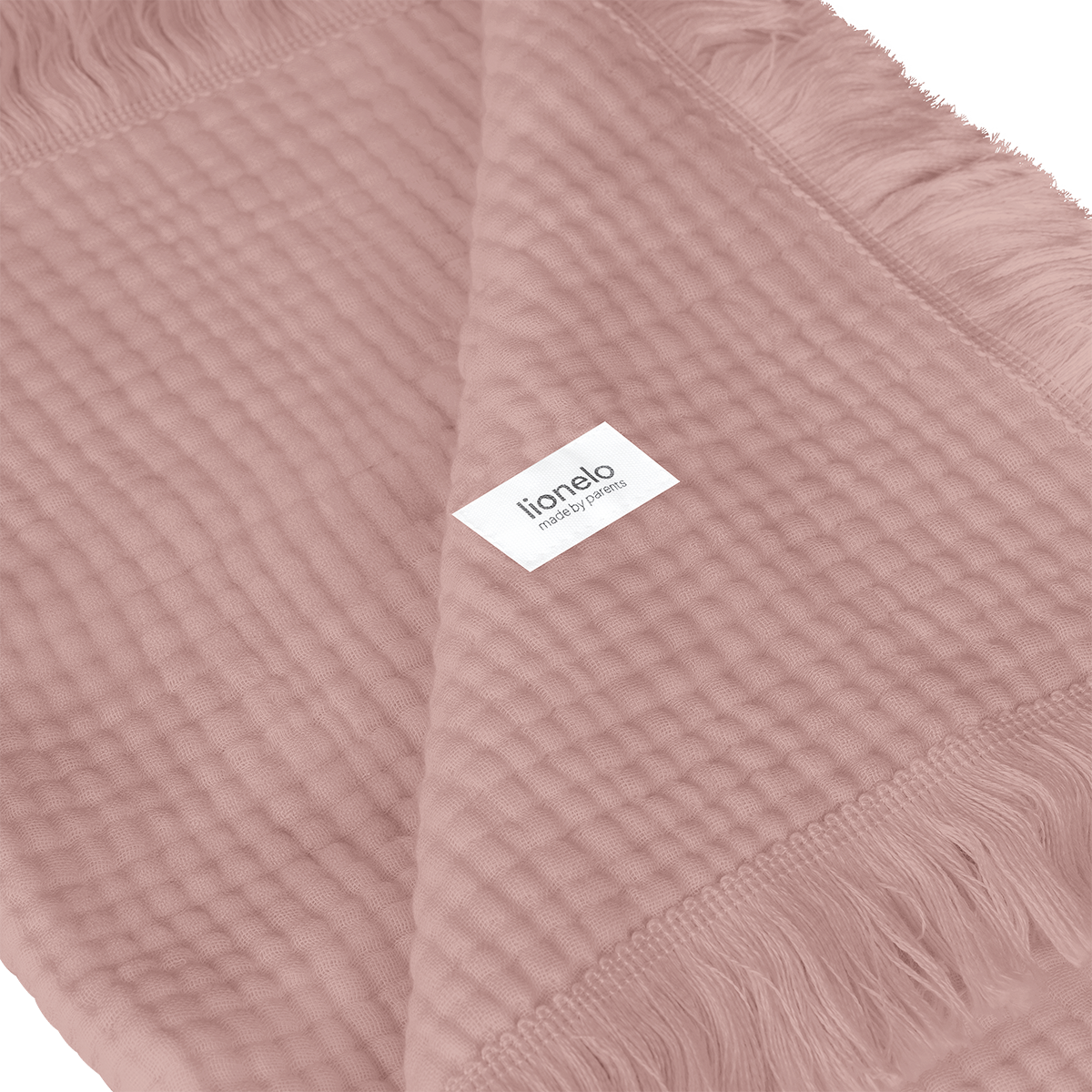 baby blanket or towel product view 4 Lionelo Muslin Blanket Dusty Pink