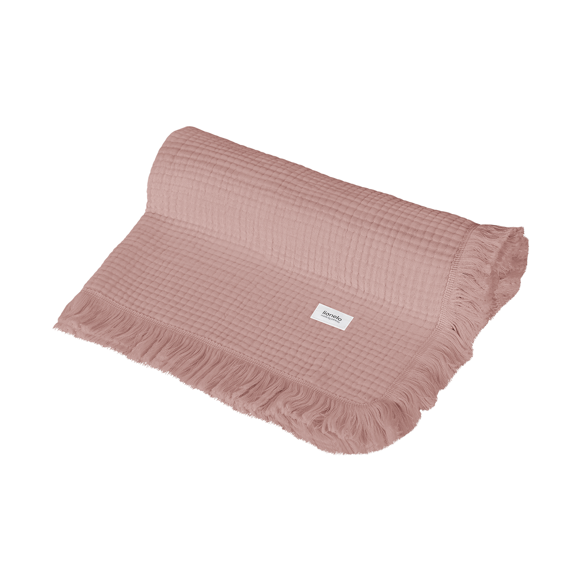 baby blanket or towel product view 6 Lionelo Muslin Blanket Dusty Pink