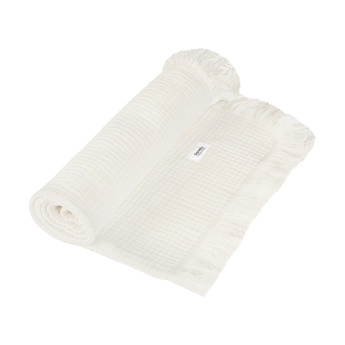 baby blanket or towel product view 2 Lionelo Muslin Blanket Natural Cream