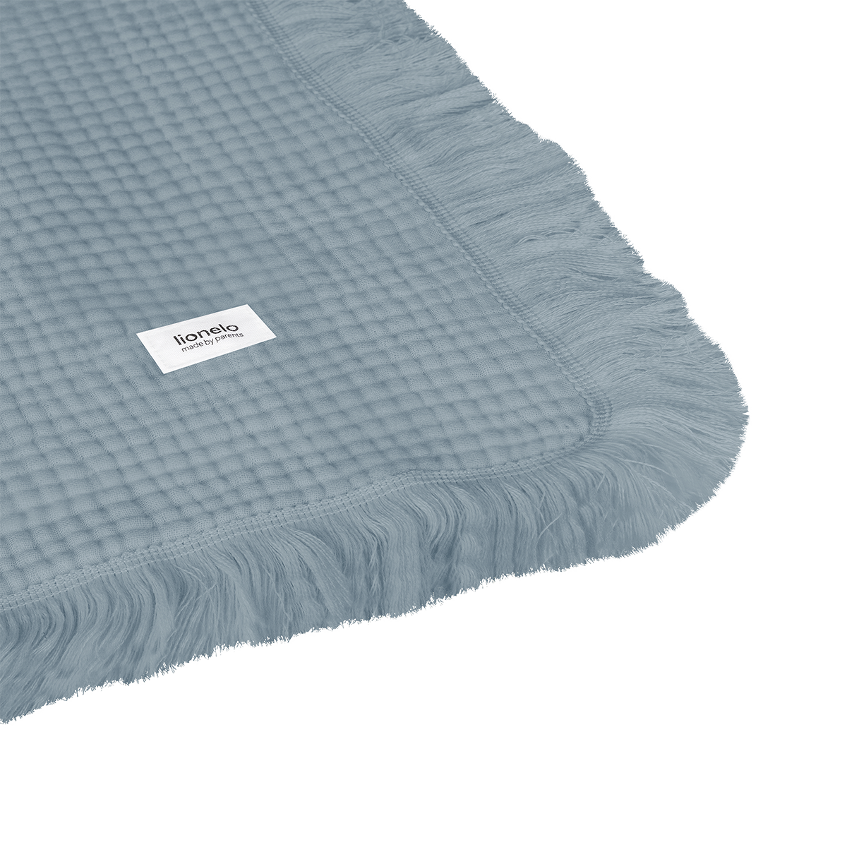 baby blanket or towel product view 3 Lionelo Muslin Blanket Stone Blue