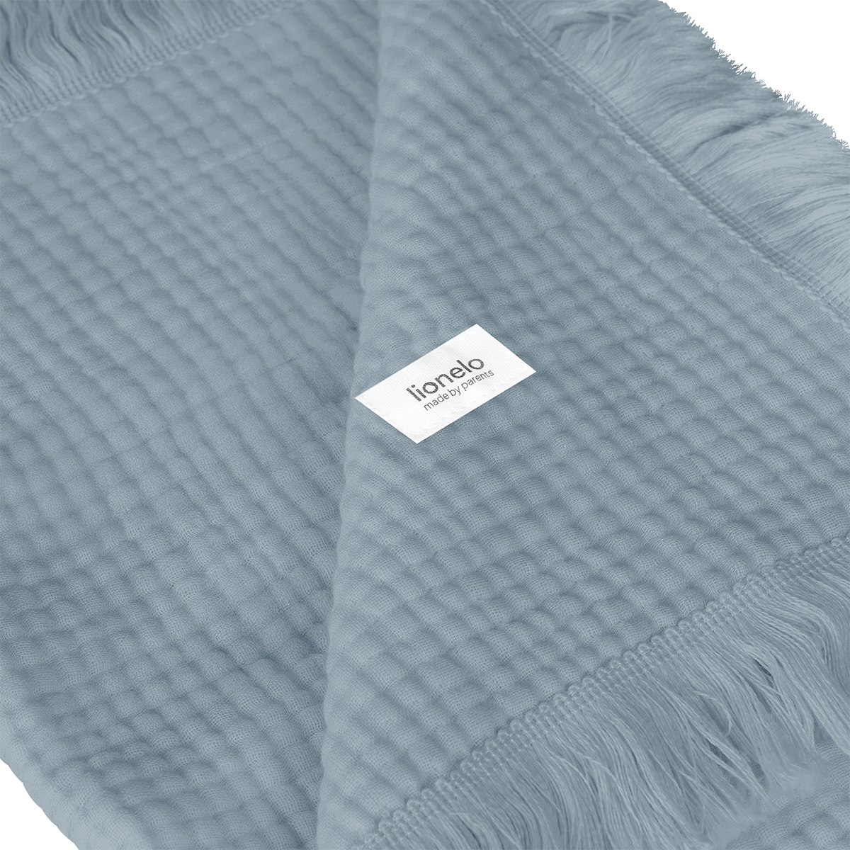 baby blanket or towel product view 4 Lionelo Muslin Blanket Stone Blue