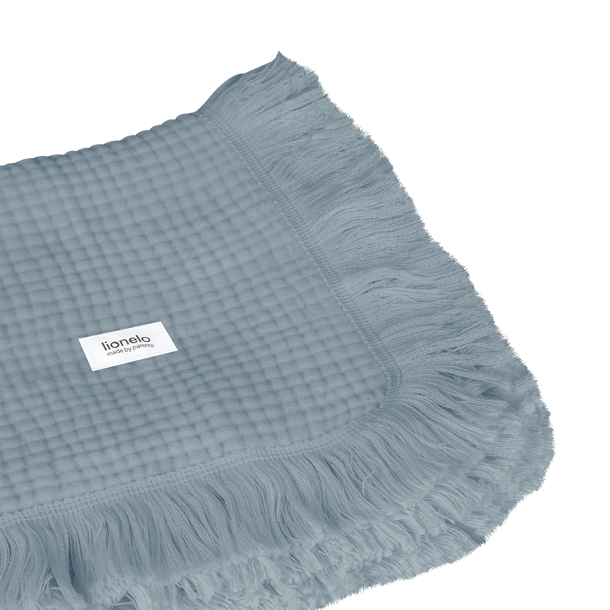 baby blanket or towel product view 5 Lionelo Muslin Blanket Stone Blue