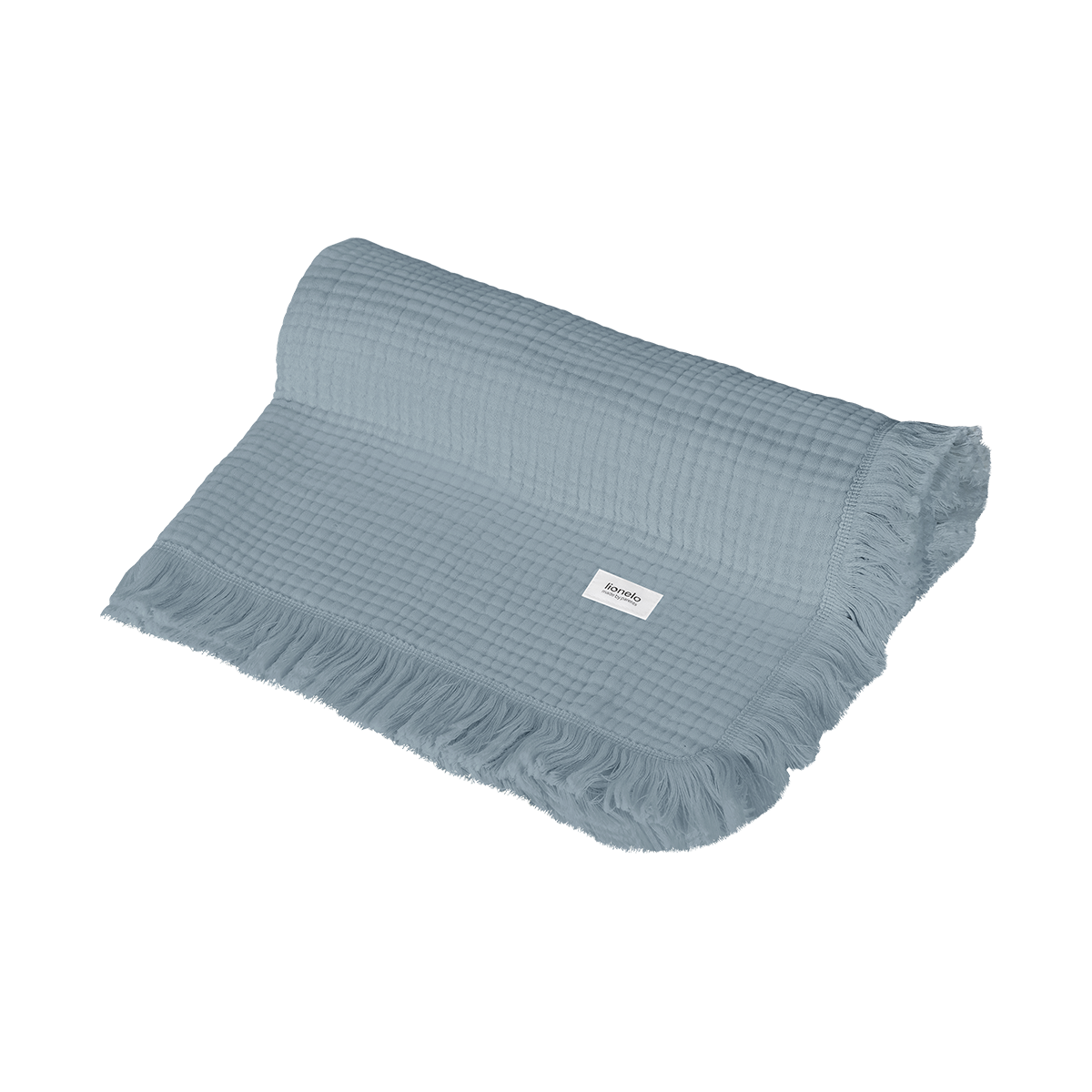 baby blanket or towel product view 6 Lionelo Muslin Blanket Stone Blue