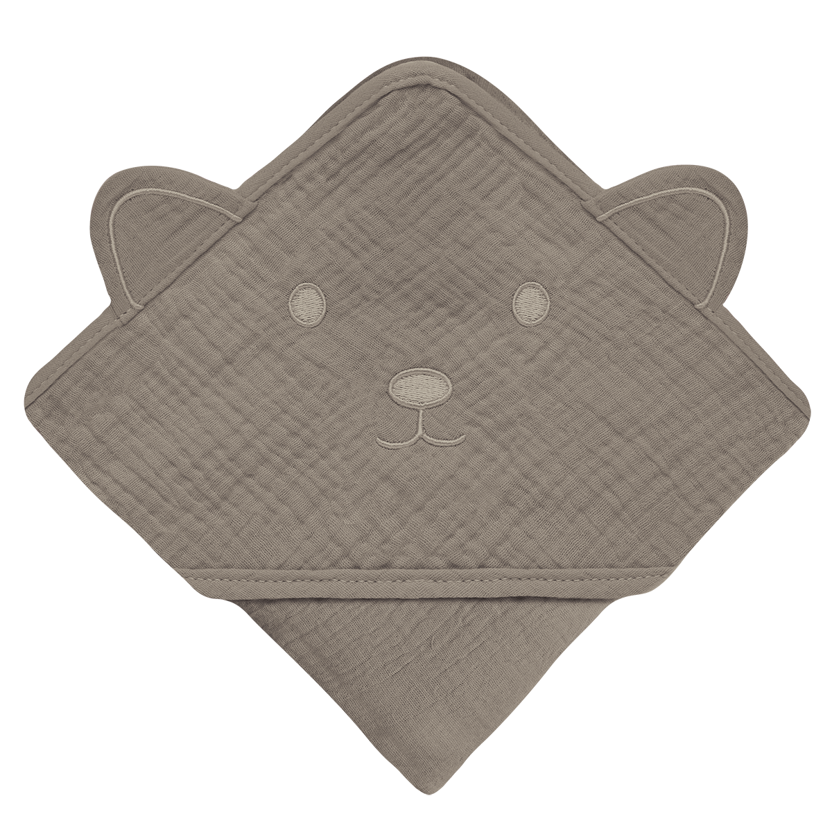 baby blanket or towel product view 4 Lionelo Muslin Hooded Towel Beige Cappuccino