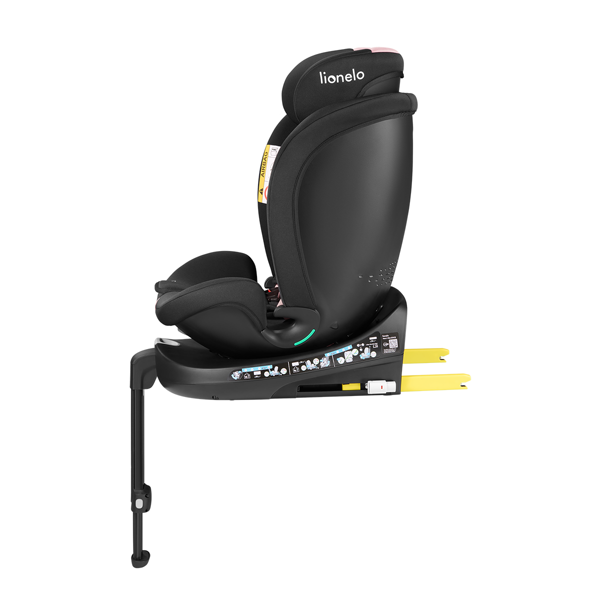 i-Size convertible car seat product view 5 Lionelo Navy i-Size Black Pink
