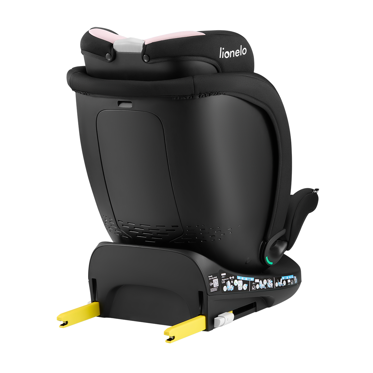 i-Size convertible car seat product view 7 Lionelo Navy i-Size Black Pink