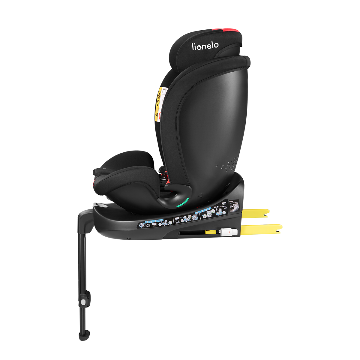 i-Size convertible car seat product view 5 Lionelo Navy i-Size Black Red