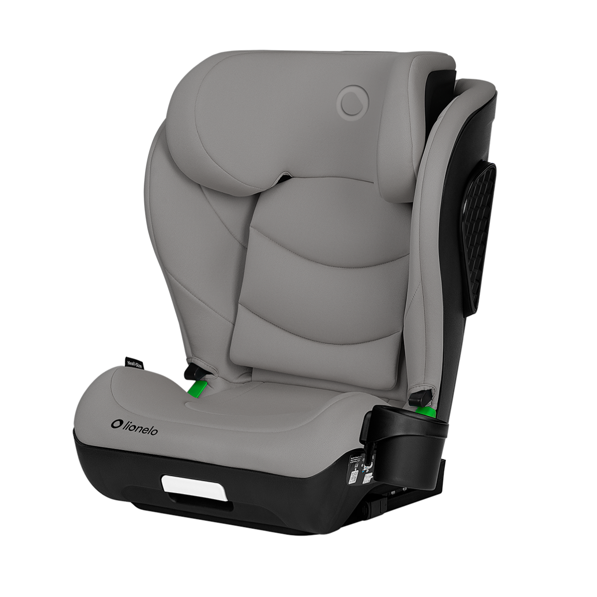 i-Size booster car seat Lionelo Neal i-Size Grey Concrete